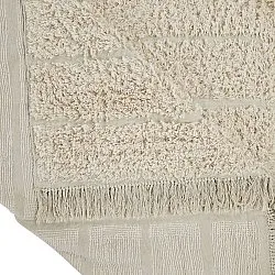 Hoogpolig vloerkleed - Ikara Natural Cotton Shaggy (room)