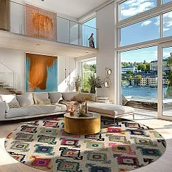 Rond vloerkleed - Isparta (multi)