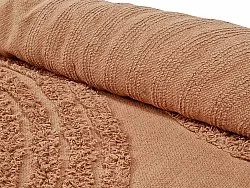 Hoogpolig vloerkleed - Jovie Natural Cotton Shaggy (terracotta)