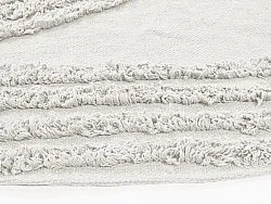 Ronde vloerkleden - Jovie Natural Cotton Shaggy (offwhite)
