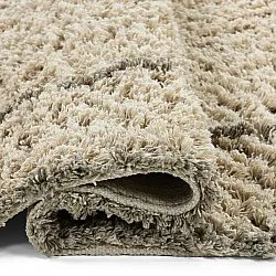 Hoogpolig vloerkleed - Kairi Natural Cotton Shaggy (beige/taupe)