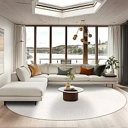 Rond vloerkleed - Kuba (beige)