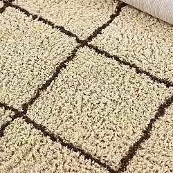 Hoogpolig vloerkleed - Lana Natural Cotton Shaggy (beige/bruin)