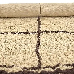 Rond vloerkleed - Lana Natural Cotton Shaggy (beige/bruin)