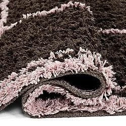 Hoogpolig vloerkleed - Lana Natural Cotton Shaggy (bruin)