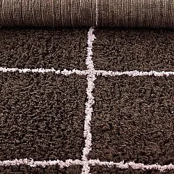 Hoogpolig vloerkleed - Lana Natural Cotton Shaggy (bruin)