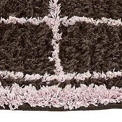 Rond vloerkleed - Lana Natural Cotton Shaggy (bruin)