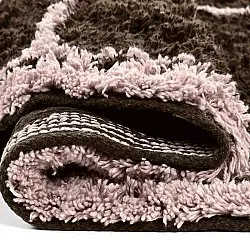 Rond vloerkleed - Lana Natural Cotton Shaggy (bruin)