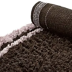 Rond vloerkleed - Lana Natural Cotton Shaggy (bruin)