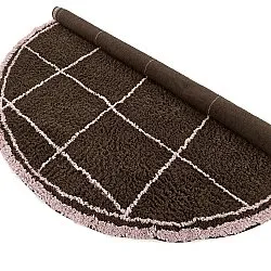 Rond vloerkleed - Lana Natural Cotton Shaggy (bruin)