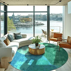 Rond vloerkleed - Lazio (groen)