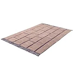 Hoogpolig vloerkleed - Lindley Natural Cotton Shaggy (roze/paars)