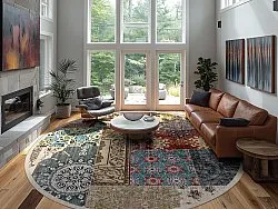 Rond vloerkleed - Linosa (multi)