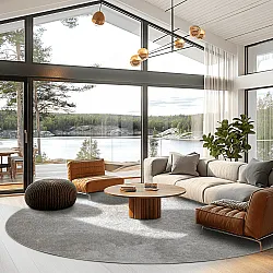 Rond vloerkleed - Malaga (beige)