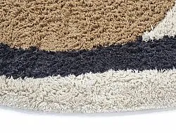 Ronde vloerkleden - Mantona Natural Cotton Shaggy (multi)