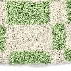 Rond vloerkleed - Maranello Natural Cotton Shaggy (groente)