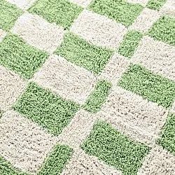 Rond vloerkleed - Maranello Natural Cotton Shaggy (groente)