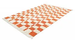 Hoogpolig vloerkleed - Maranello Natural Cotton Shaggy (oranje)