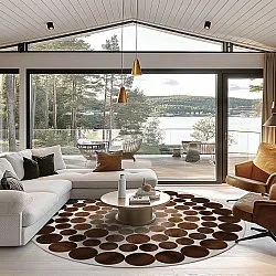 Rond vloerkleed - Marineo (bruin)