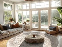 Rond vloerkleed - Mateur (beige)