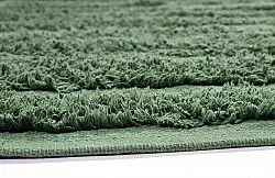 Hoogpolig vloerkleed - Mavis Natural Cotton Shaggy (groen)
