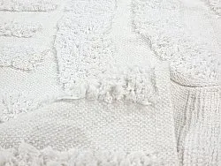 Ronde vloerkleden - Mavis Natural Cotton Shaggy (offwhite)