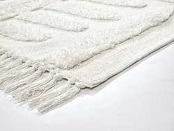 Hoogpolig vloerkleed - Mavis Natural Cotton Shaggy (offwhite)