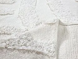 Hoogpolig vloerkleed - Mavis Natural Cotton Shaggy (offwhite)