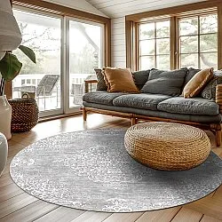 Rond vloerkleed - Milazzo (grijs)