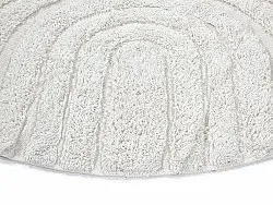 Ronde vloerkleden - Navarra Natural Cotton Shaggy (wit)