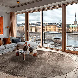 Rond vloerkleed - Olmedo (grijs/beige)