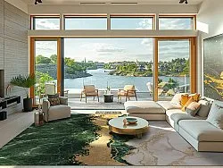 Wilton - Padova (groen/wit/goud)