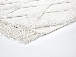 Hoogpolig vloerkleed - Pamplona Natural Cotton Shaggy (offwhite)