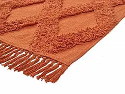 Hoogpolig vloerkleed - Pamplona Natural Cotton Shaggy (terracotta)