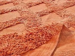 Ronde vloerkleden - Pamplona Natural Cotton Shaggy (terracotta)