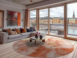 Rond vloerkleed - Periana (roze/multi)