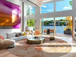 Rond vloerkleed - Periana (roze/multi)