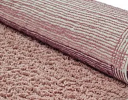 Ronde vloerkleden - Pione Natural Cotton Shaggy (roze)