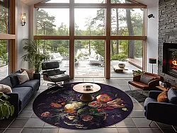 Rond vloerkleed - Rich Flowers (multi)