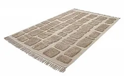 Hoogpolig vloerkleed - Salem Natural Cotton Shaggy (taupe)