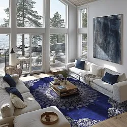 Wilton - Sandrigo (blauw/beige)