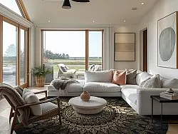 Rond vloerkleed - Sandrigo (zwart/goud)