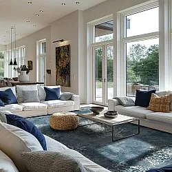 Wilton - Santi (blauw/beige)