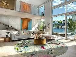 Rond vloerkleed - Satriano (grijs/multi)