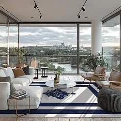 Wilton - Soros (blauw/wit)