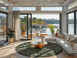 Rond vloerkleed - Taknis (groen)