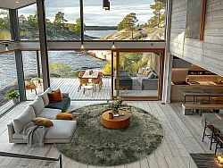 Rond vloerkleed - Taknis (groen)