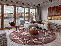 Rond vloerkleed - Taknis (rood)