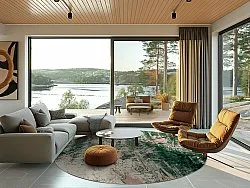 Rond vloerkleed - Tamalous (beige/groen)