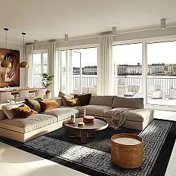 Wilton - Tilos (zwart/wit)